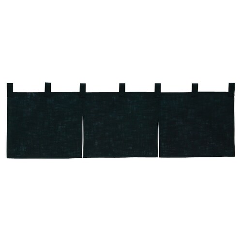 半間のれん 綿麻無地 001−01 黒