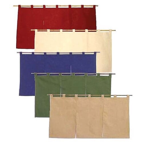 半間のれん 綿麻無地 001−02 紺