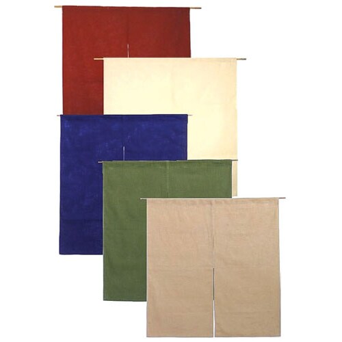 半間のれん 綿麻無地 001−04 ボルドー