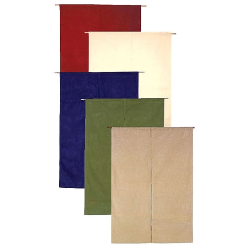 半間のれん 綿麻無地 001−05 ベージュ