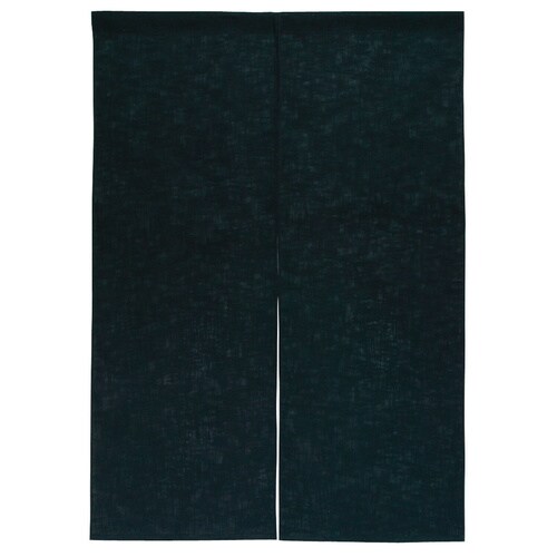 半間のれん 綿麻無地 001−05 黒