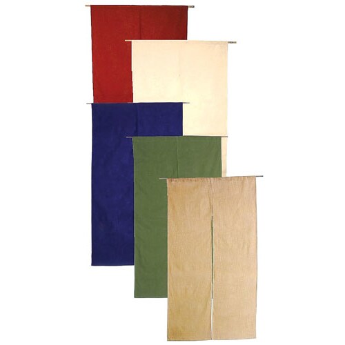 半間のれん 綿麻無地 001−08 ボルドー