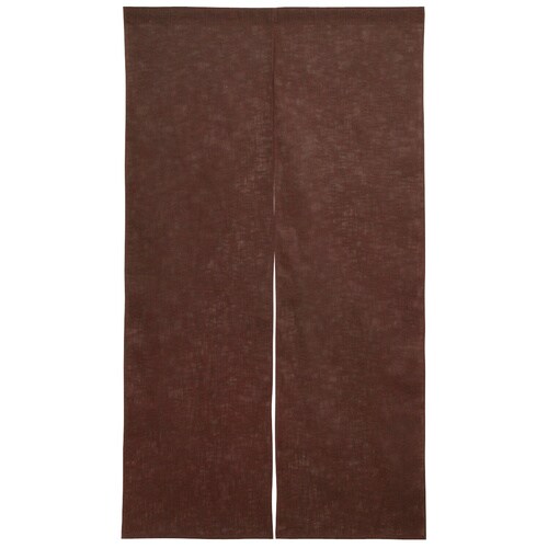 半間のれん 綿麻無地 001−08 焦茶
