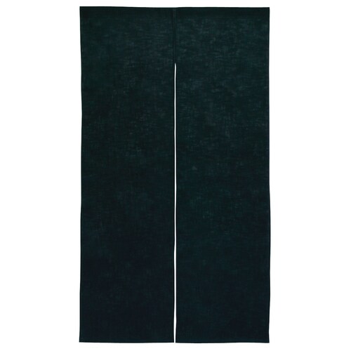 半間のれん 綿麻無地 001−08 黒