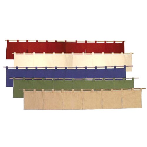 カウンターのれん 綿麻無地 001−09 緑