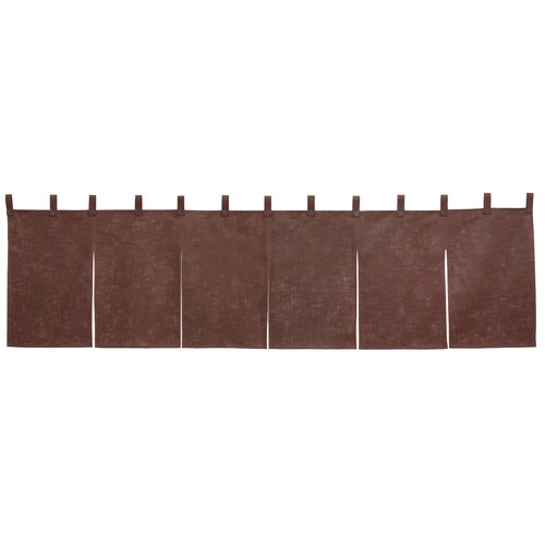 カウンターのれん 綿麻無地 001−10 焦茶