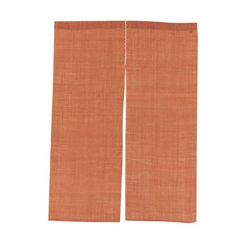 本麻のれん 万葉 無地 かばいろ