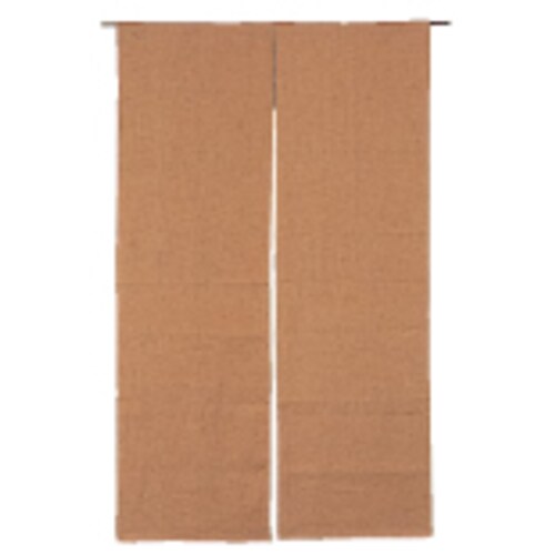 NKM0015半間のれん 柿渋染 無地