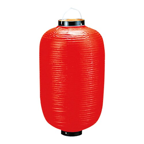 ビニール提灯長型 《17号》 赤ベタ b112