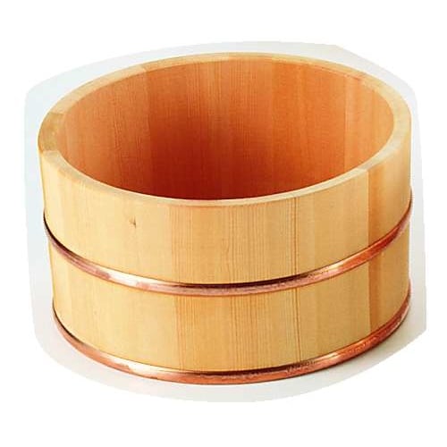 サワラ 湯桶(銅タガ)