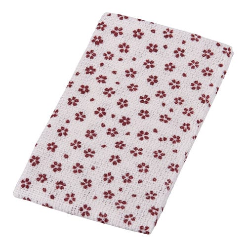 和風柄 ボディタオル さくら(えんじ)