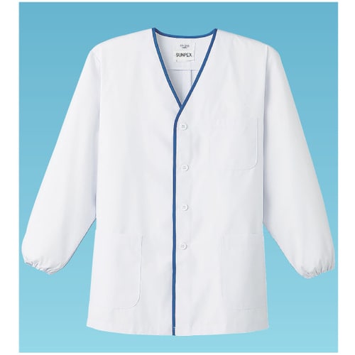 男性用デザイン白衣 長袖 FA−346 L