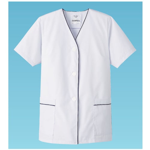 白衣・半袖 FA−382(ホワイト)4L