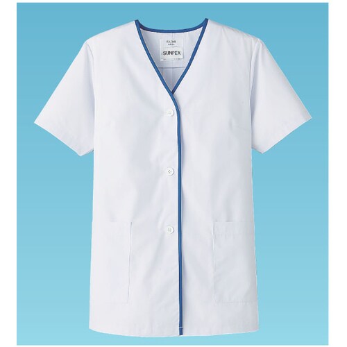 女性用デザイン白衣 半袖 FA−349 S