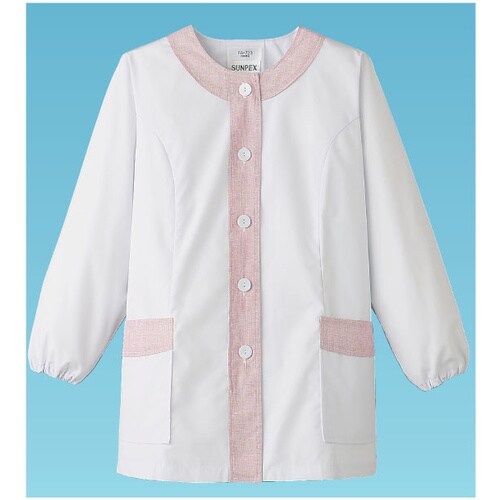 女性用デザイン白衣 長袖 FA−723 S