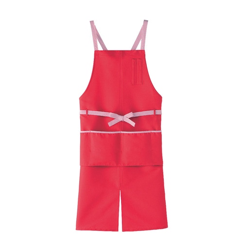 アンクル加工エプロン CA−1415 M レッド