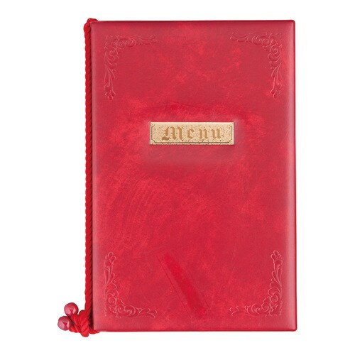メニューブック デラックス 中 ワインレッド