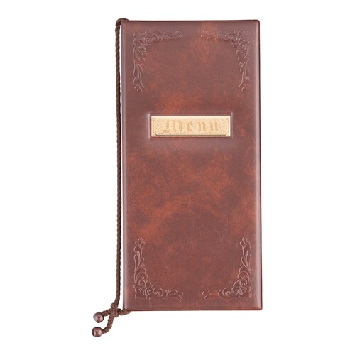 メニューブック デラックス 小 ブラウン