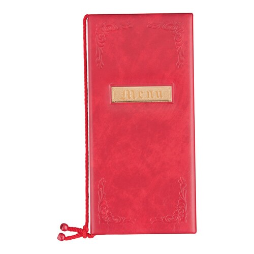 メニューブック デラックス 小 ワインレッド