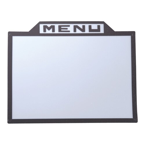メニューパネル 黒