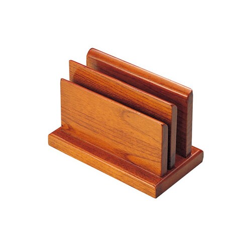 木製ハイブラウン W型メニュースタンド 15239