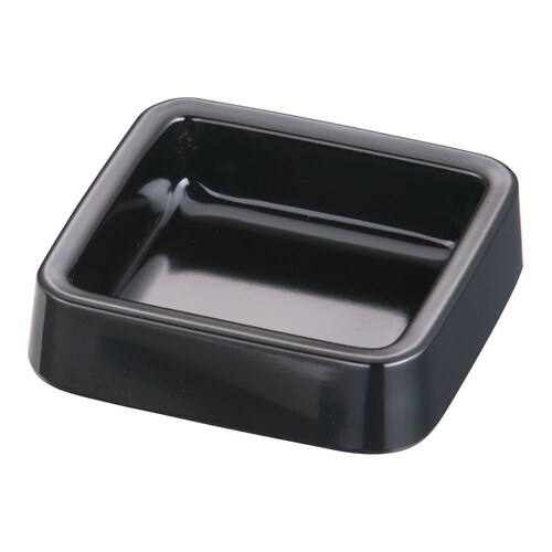 メラミン カラー灰皿 A−271 正角 〈黒〉