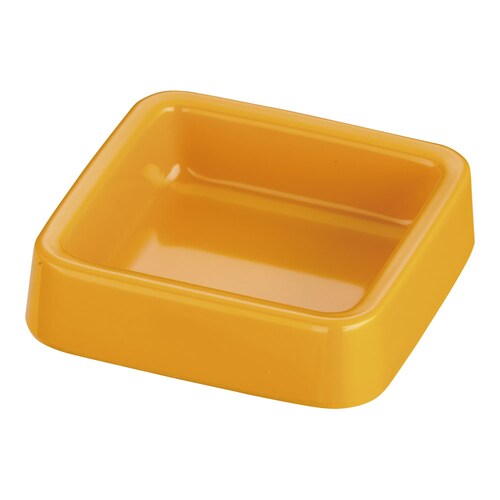 メラミン カラー灰皿 A−271 正角 〈黄〉