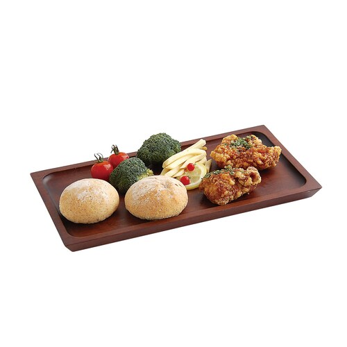 木製カフェトレイ スリム ブラウン