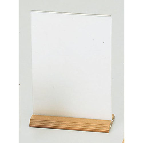 木目和風メニュースタンド WS−104(タテ中)