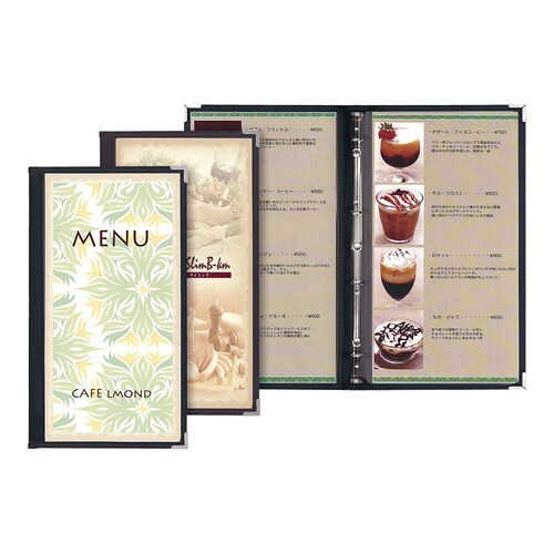 メニューブック スリムB−ABW−21 茶