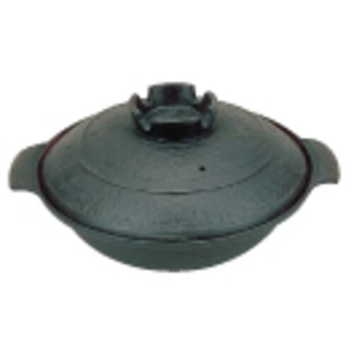 五進 鉄 寄せ鍋 (内面茶ホーロー仕上) 30cm