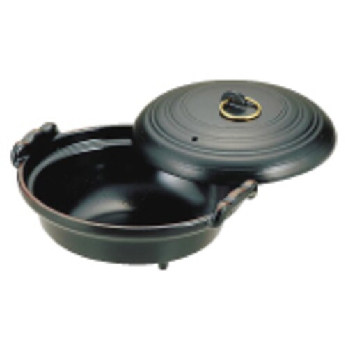 アルミ水炊鍋(黒天目) 16cm