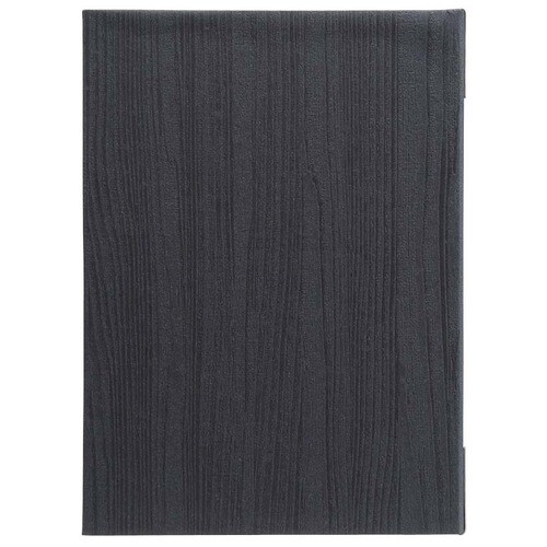 メニューブック 木目柄 E−202 黒