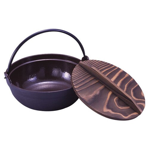 IK電調専科 深型鍋(内茶ホーロー仕上) 24cm