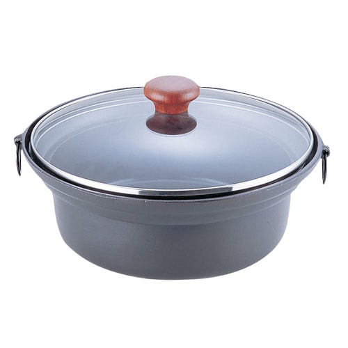 アルミ合金 ガラス蓋しゃぶ鍋