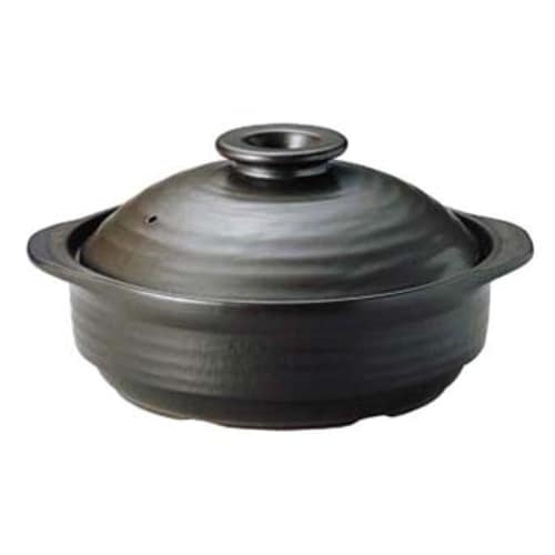 IHサーマテック土鍋 ブラック 10号 ME107