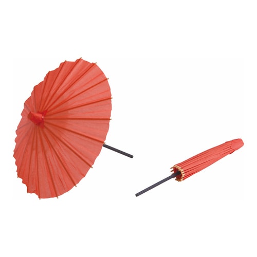 ミニ野立傘 B(100入) 中 朱
