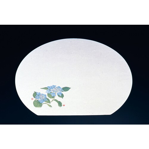 尺3半月枯淡懐石まっと(100枚入) 紫陽花