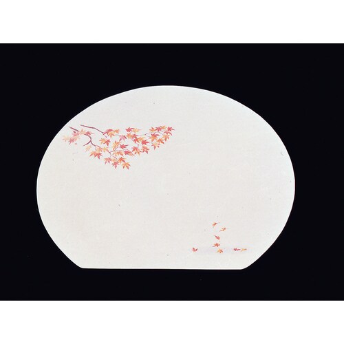 尺3半月枯淡懐石まっと(100枚入) 紅葉