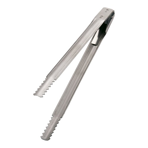 18−0バネ付 炭バサミ 240mm