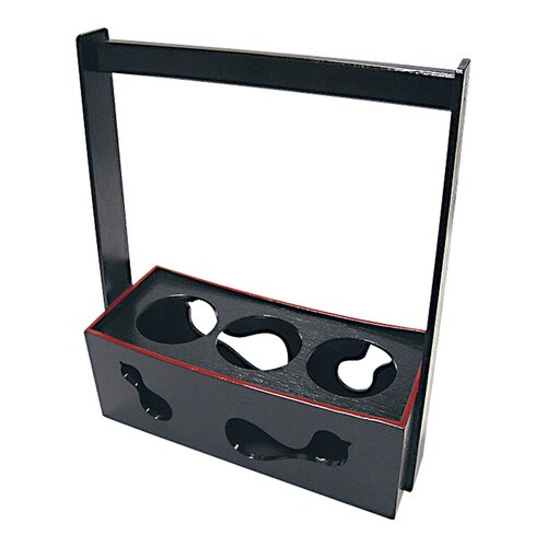 木製ビール運び(3本) グリーン 81291230