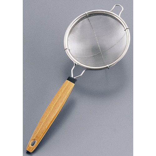 18−8プラ柄木目茶こし(シングル) 大