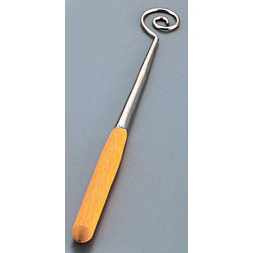 (T)木柄チョコレートフォーク うず巻型