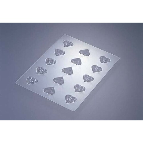 チョコモールド ハートプレーン No.1186