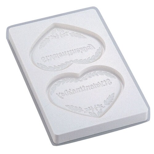 チョコレート流し型 ハート 2PCS No1306