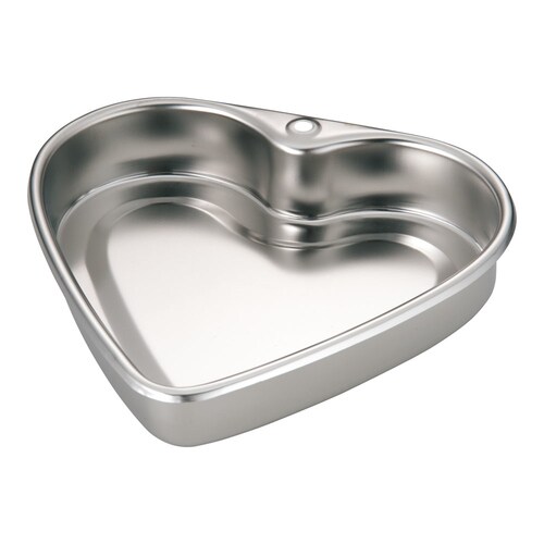 18−8デコレーションケーキハート型 中