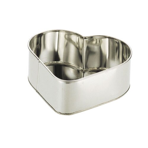 ブリキ デコレーションハート型 小々