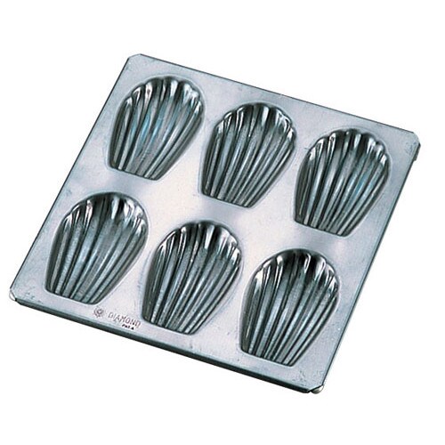 シリコン加工マドレーヌ貝型 6ヶ取 No.147