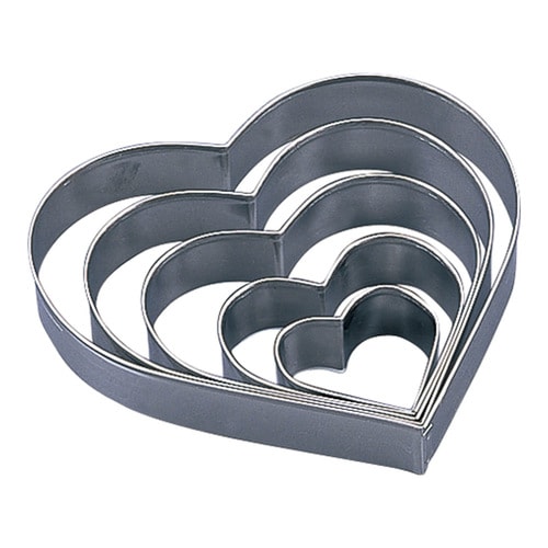 18−0ハート抜型セット(5個組) DL−6191