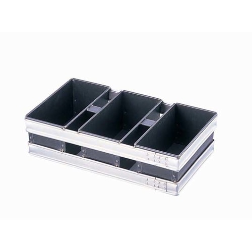 トライプラス 2斤食パン型 3連結(蓋無)